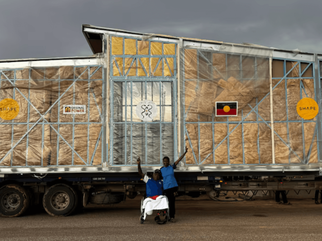 First Wilya Janta Aboriginal-designed home arrives in the NT