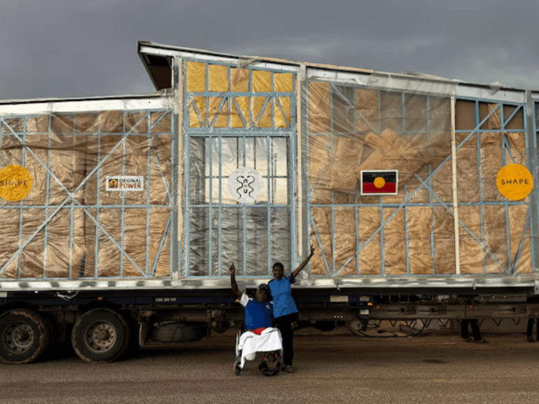 First Wilya Janta Aboriginal-designed home arrives in the NT